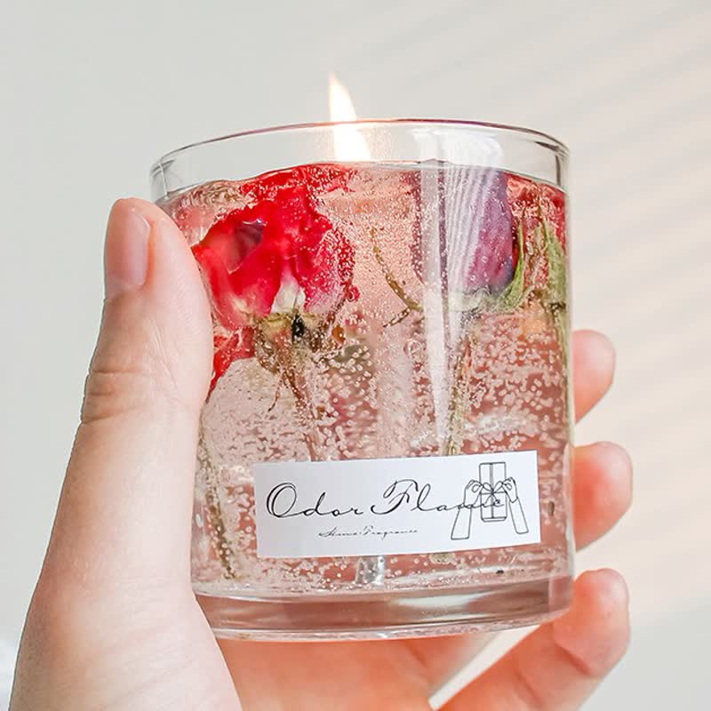 Olivenorma Romantic Real Flower Aromatherapy Candle - image 7