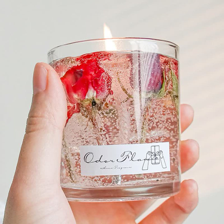 Olivenorma Romantic Real Flower Aromatherapy Candle - image 7