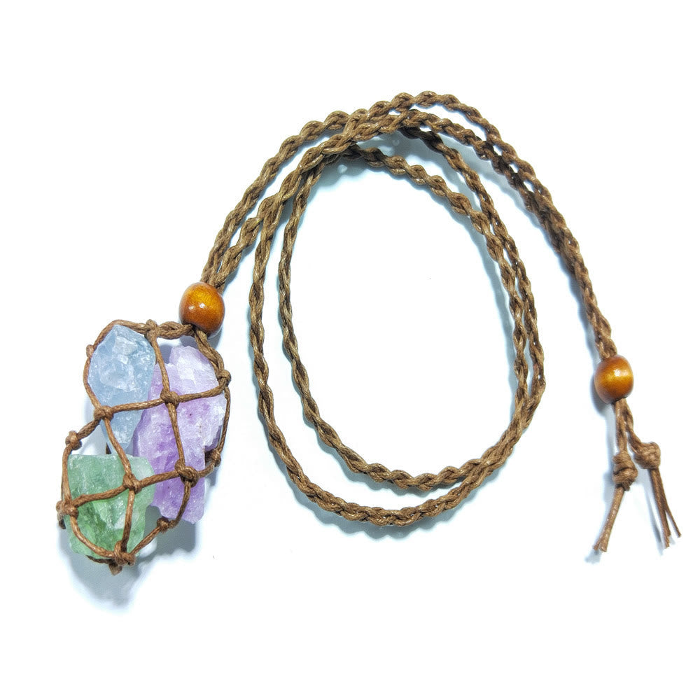 Olivenorma Handwoven Extra Large 5.5cm Adjustable Necklace Mesh Bag - image 8