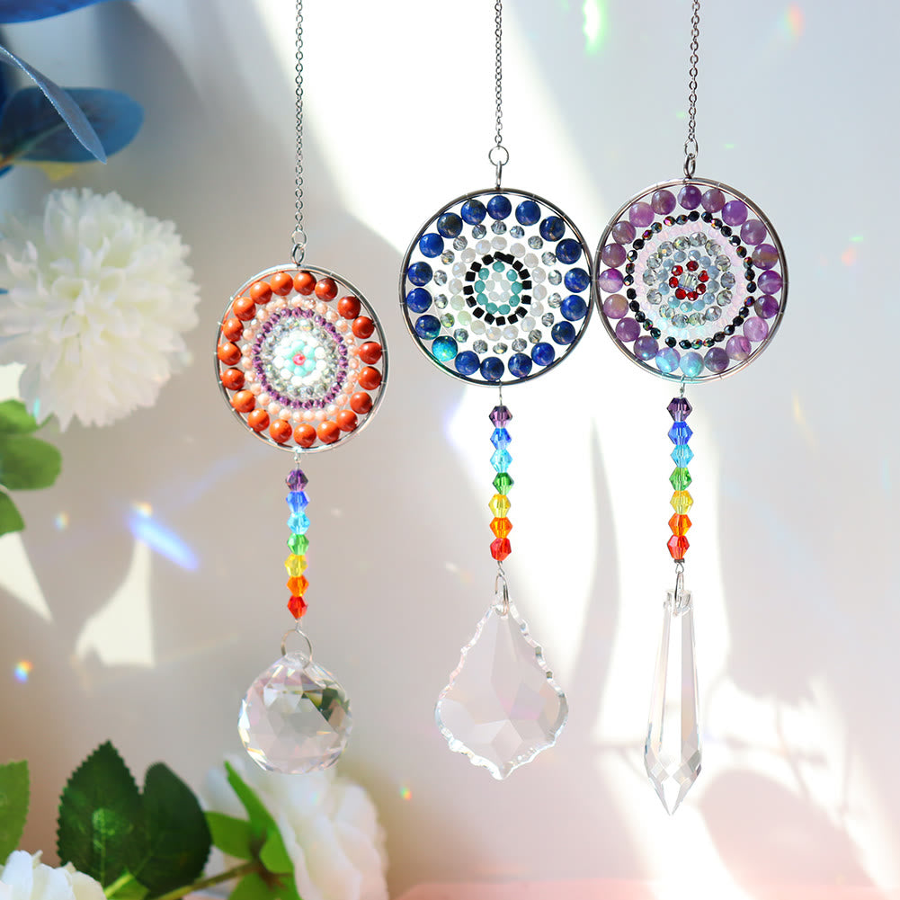 Olivenorma Crystal Suncatchers Handmade Chakra Wind Chime - image 0