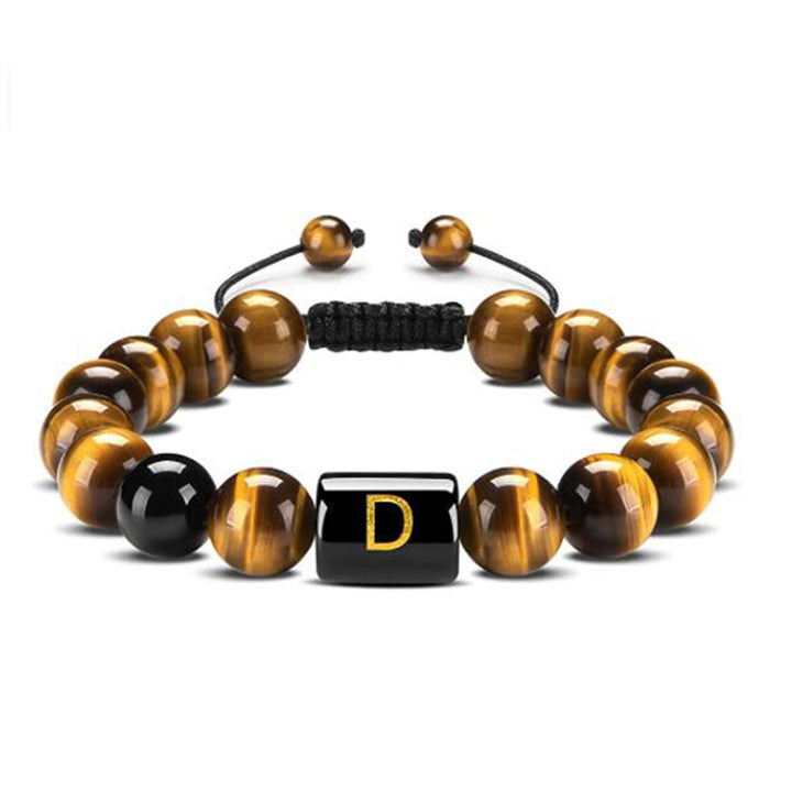 Tiger Eye Letter Protection Bracelet - Tiger Eye - D - image 7
