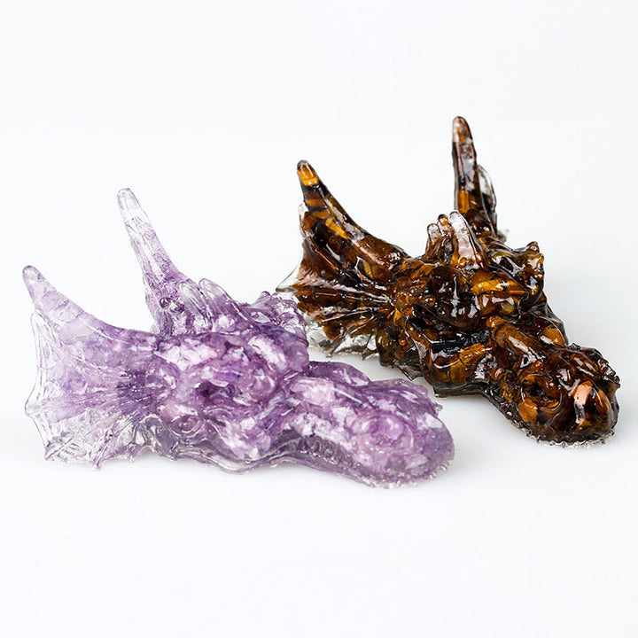 Olivenorma Natural Crystal Dragon Gemstone Decoration  - image 0