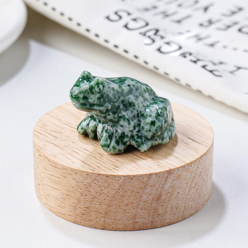 Olivenorma Natural Gemstone Carved Frog Statue Gemstone Decoration - image 33