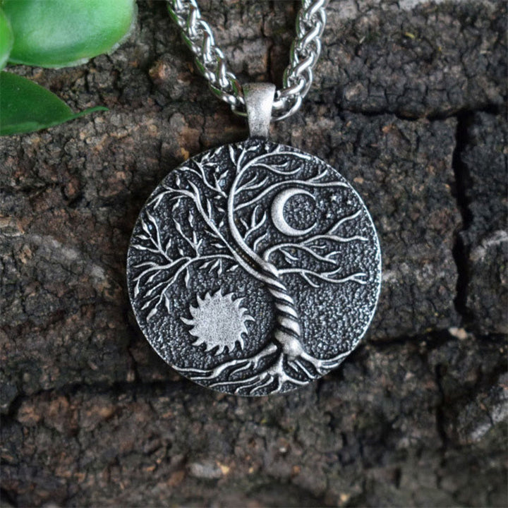 Olivenorma "Riding with the Stars" - Tree of Life with Sun and Moon Necklace - image 2