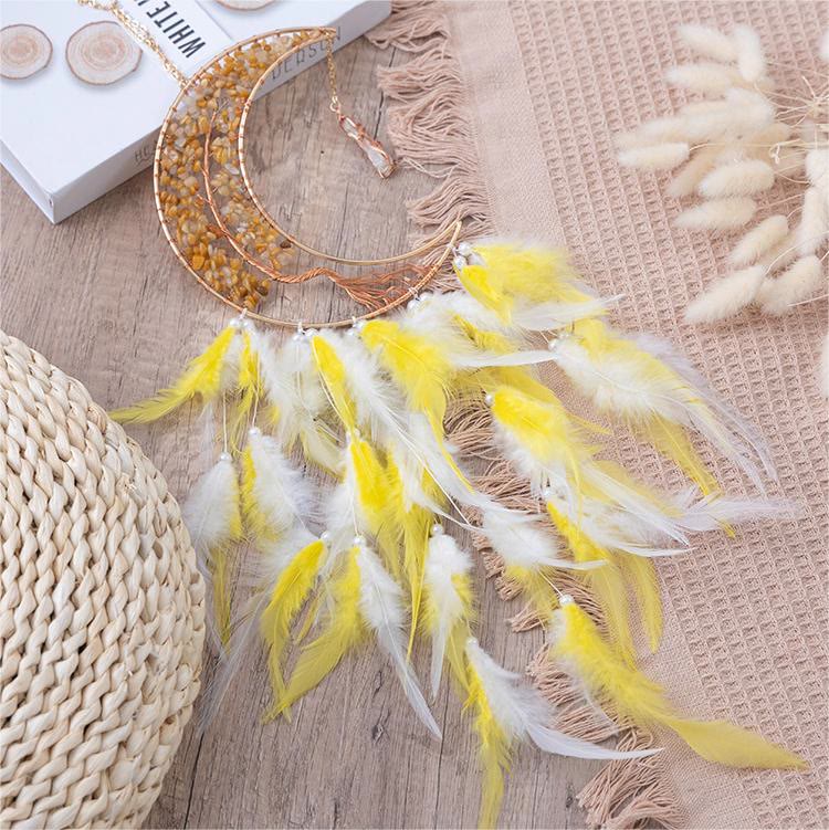 Olivenorma Natural Gravel Woven Tree of Life Moon Dream Catcher - image 22
