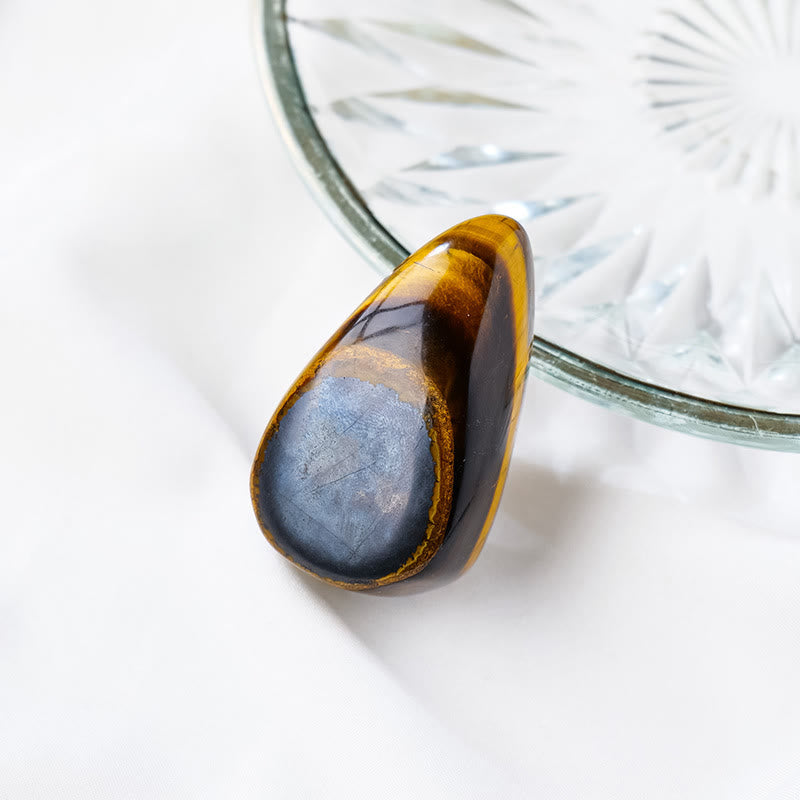 Olivenorma Natural Crystal Drop Shape Polished Play Natural Stone - Tiger Eye - image 11