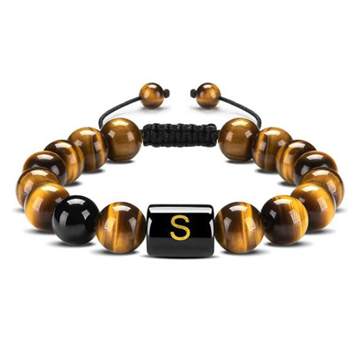 Tiger Eye Letter Protection Bracelet - Tiger Eye - S - image 22