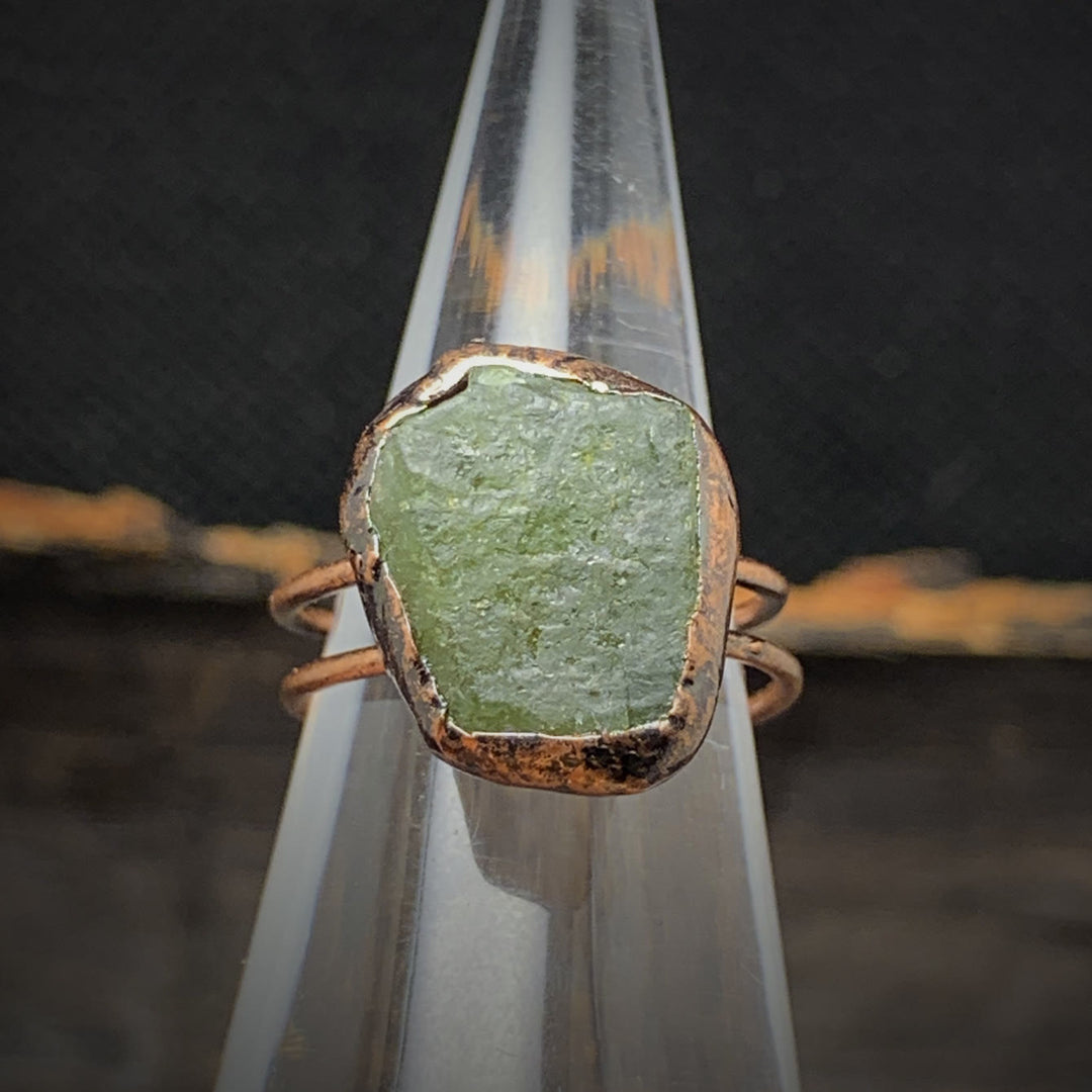 Olivenorma Natural Irregular Raw Stone Twelve Birthstone Adjustable Ring - image 54