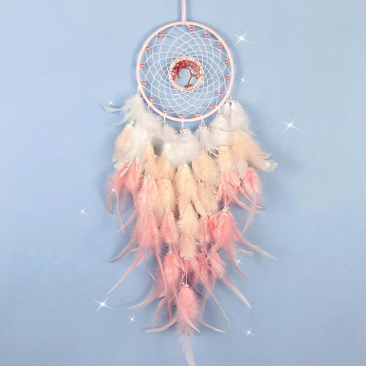 Olivenorma Crystal Tree Of Life Feather Glow Dream Catcher - image 16