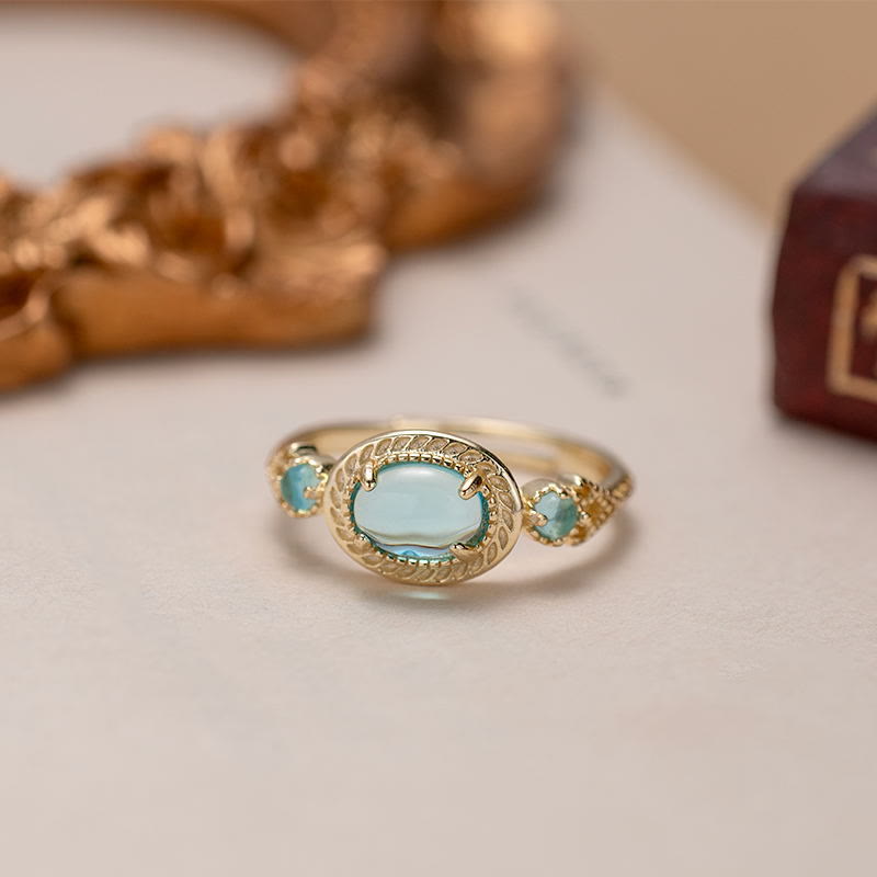 Olivenorma "Every Sea Is An Island" Paraiba Tourmaline Adjustable Ring - image 1
