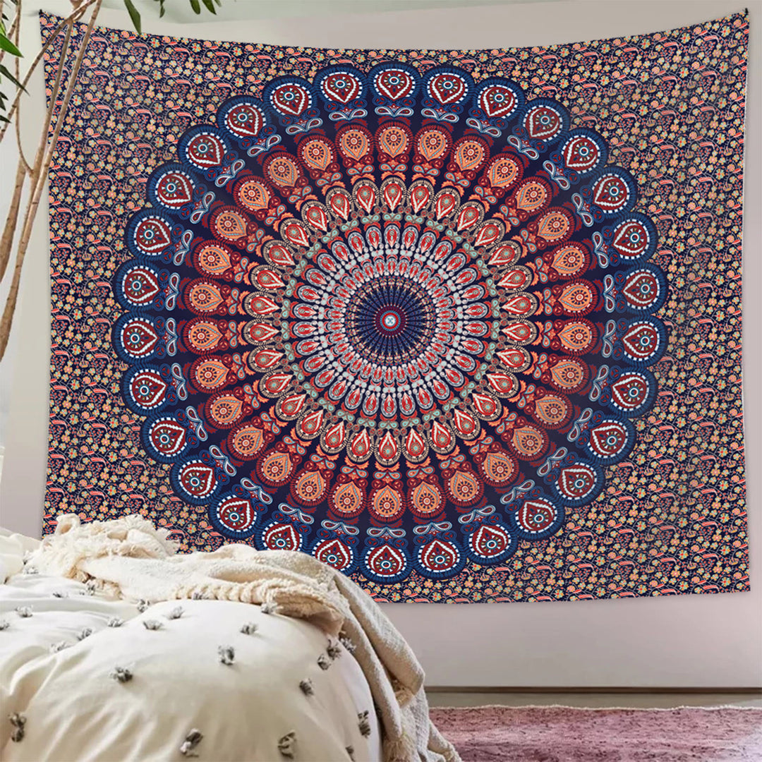Olivenorma Mandala Peacock Pattern Tapestry - image 9