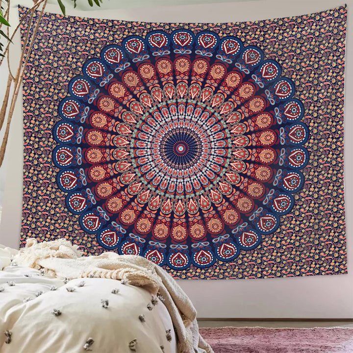 Olivenorma Mandala Peacock Pattern Tapestry - image 9