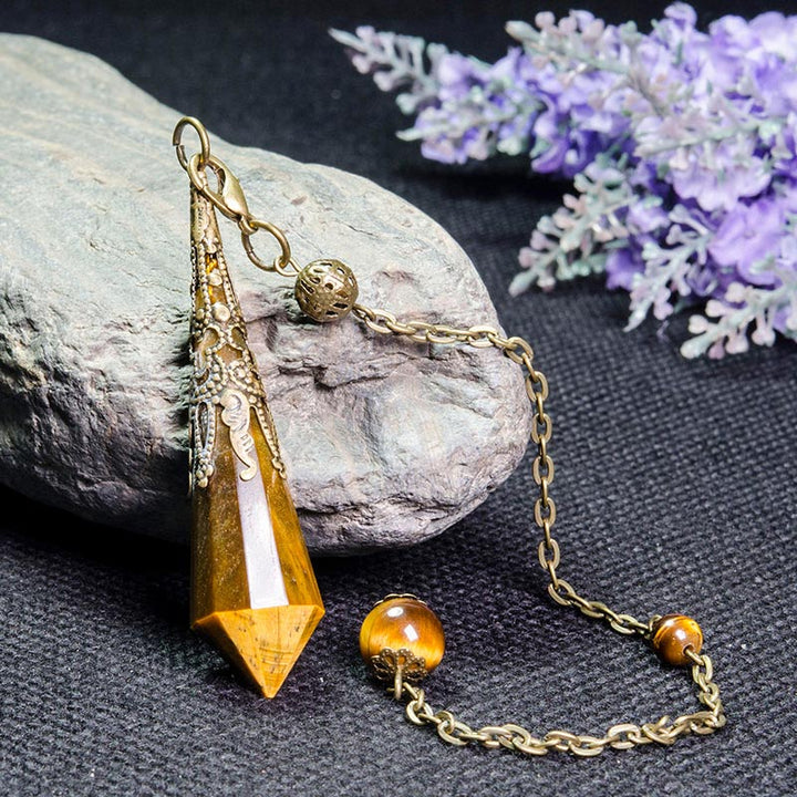 Tiger Eye Protection Pendulum - Copper - image 1