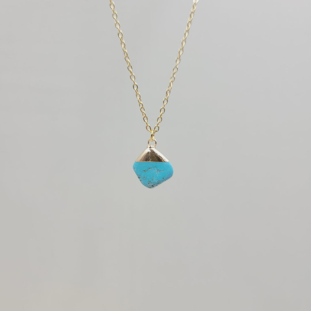 Olivenorma Irregular Crystal Raw Stone Gem gemstone Necklace - Turquoise - image 19