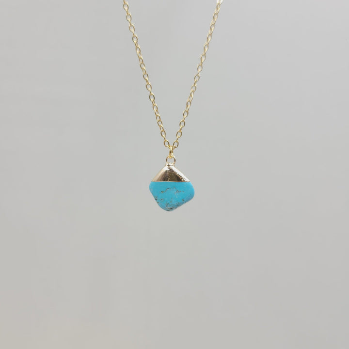 Olivenorma Irregular Crystal Raw Stone Gem gemstone Necklace - Turquoise - image 19