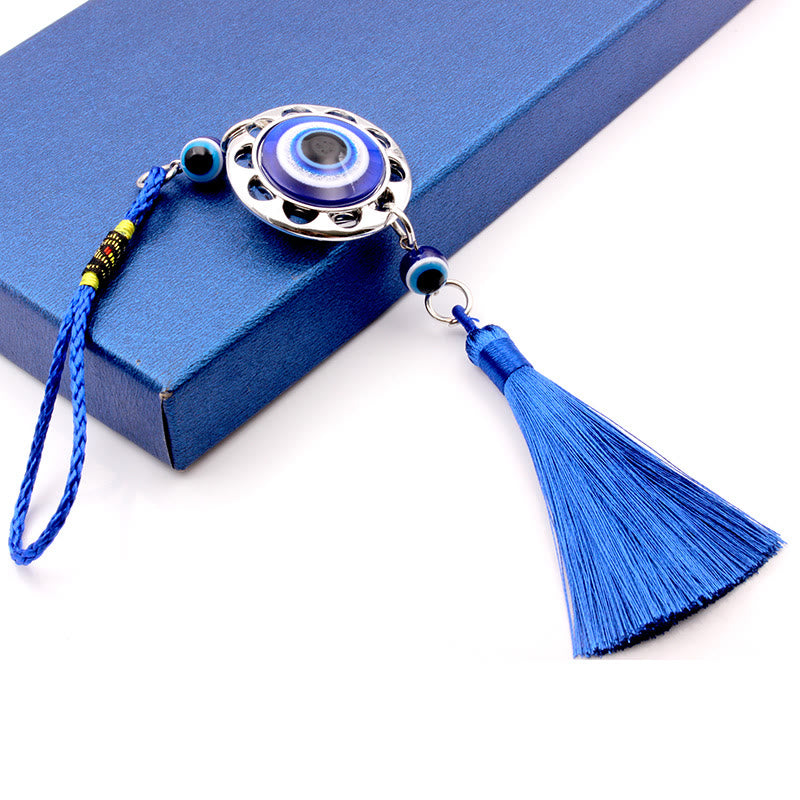 Olivenorma Blue Evil Eye Tassel Car Ornament - Evil Eye&Round - image 1