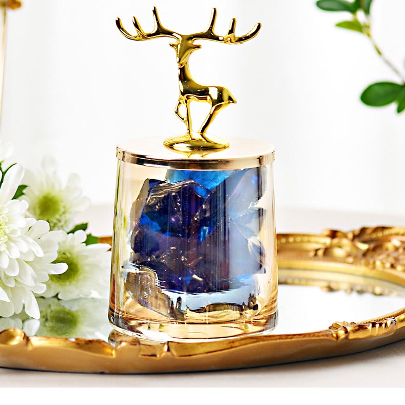 Olivenorma Deer Cup Fireless Ornament Crystal Aromatherapy Lamp - image 1