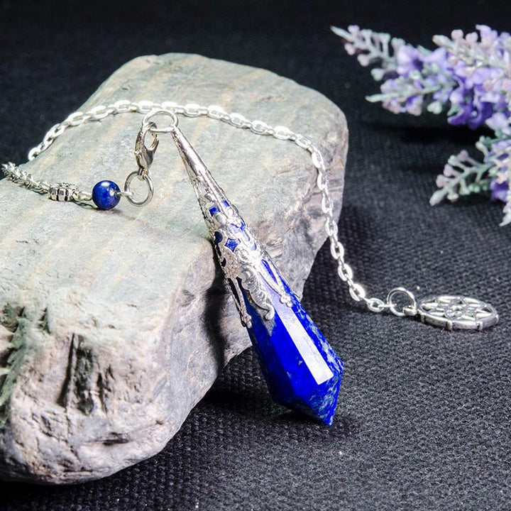 Lapis Lazuli Retro Positive Pendulum - image 4