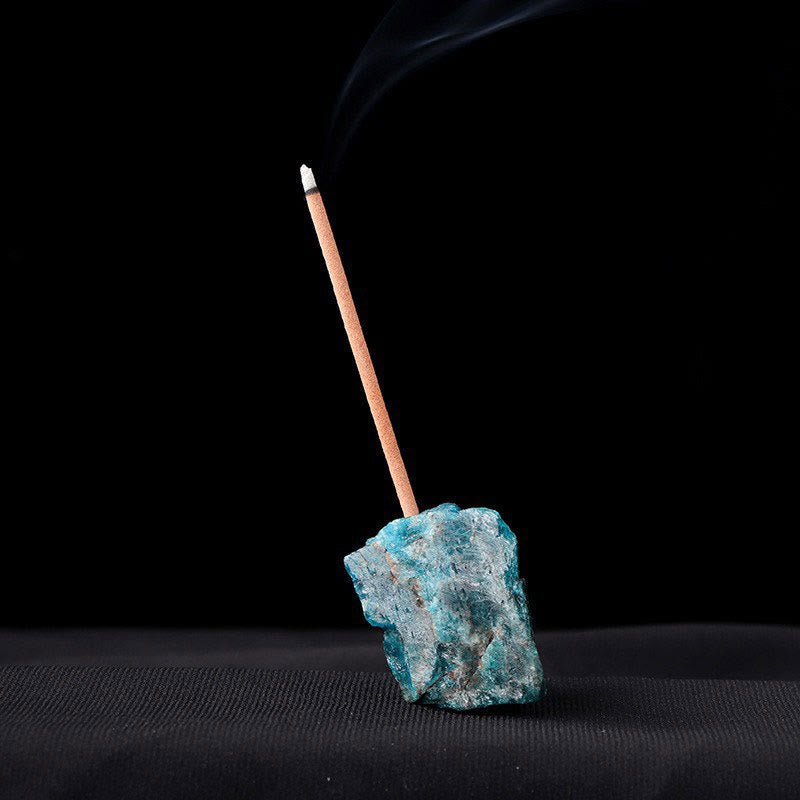 Olivenorma Crystal Raw Stone Incense Stick Holder Gemstone Decoration - image 35
