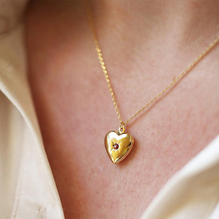 Olivenorma "Shine in My Heart"-Birthstone Heart Album Gift Card  Necklace - image 17