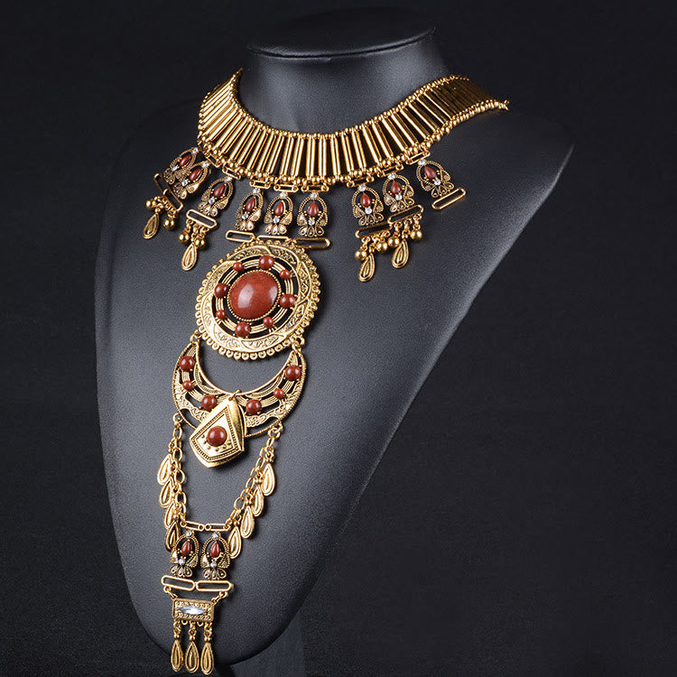 Olivenorma Bohemian Gem-Set Body Chain Necklace - image 10