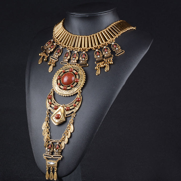Olivenorma Bohemian Gem-Set Body Chain Necklace - image 10