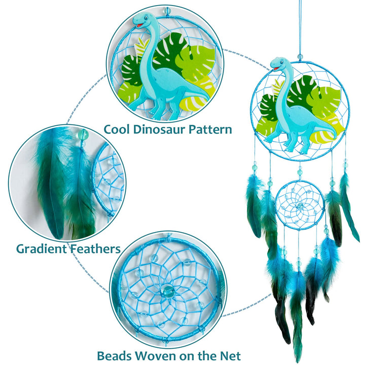 Olivenorma Dinosaur For Kids Feather Dream Catcher - image 9