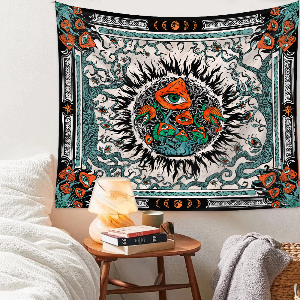 Olivenorma Trippy Mushroom Wall Tapestry - image 2