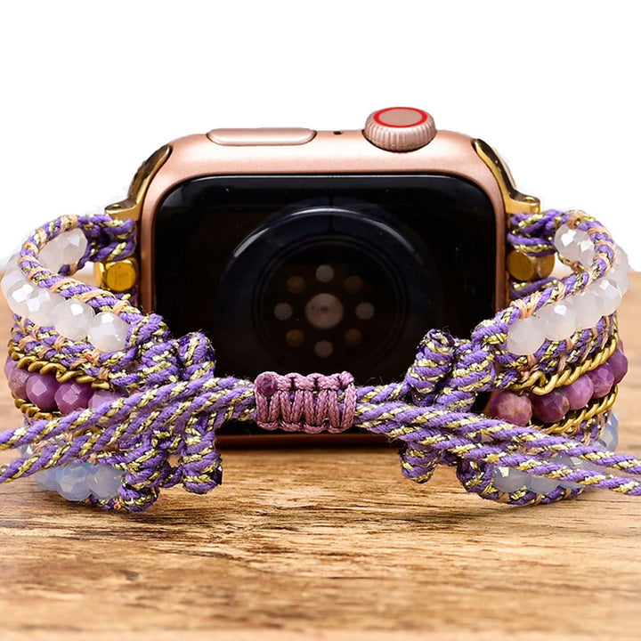 Olivenorma Natural Crystal Woven Strap Boho Bracelet - image 2