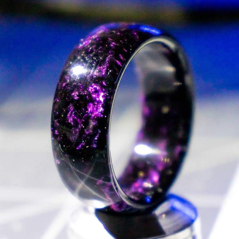 Olivenorma The Colored Galaxy Opal Ring - Violet Opal - 11 - image 0