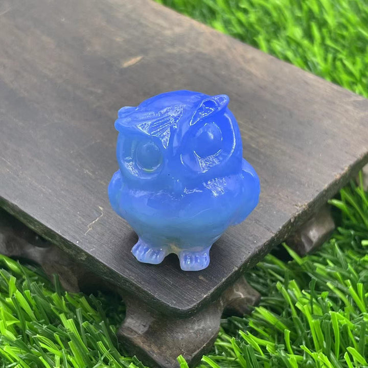 Olivenorma 3.5cm Natural Crystal Owl Ornament Gemstone Decoration - image 9