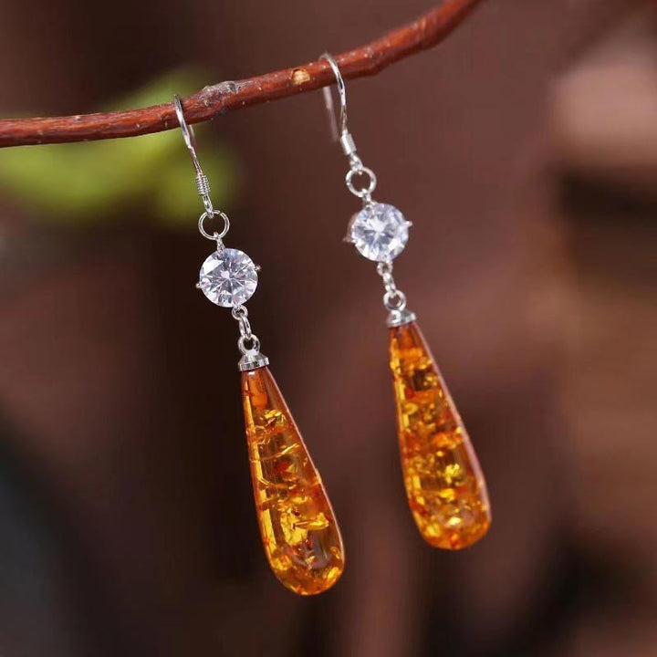 Olivenorma Amber Balance Earrings - #2 - image 1