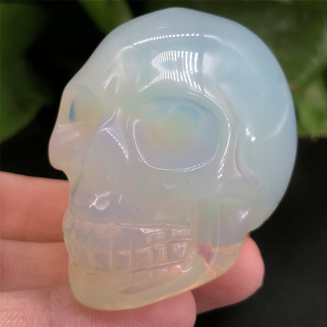Olivenorma Opalite Crystal Skull Decoration - image 2