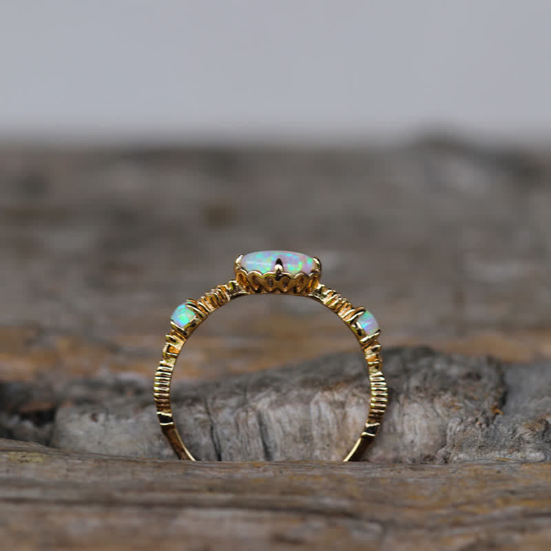 Olivenorma ”Love and Sincerity" - Opal Reki Vintage Ring - image 6