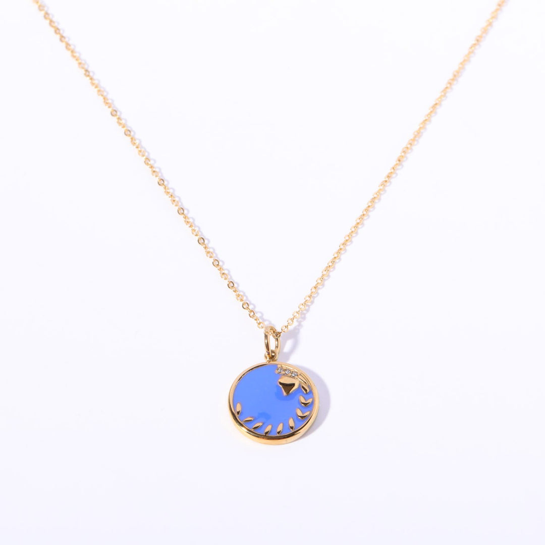 Olivenorma White Zircon Vintage Zodiac Stainless Steel 18k Necklace - Virgo - image 10