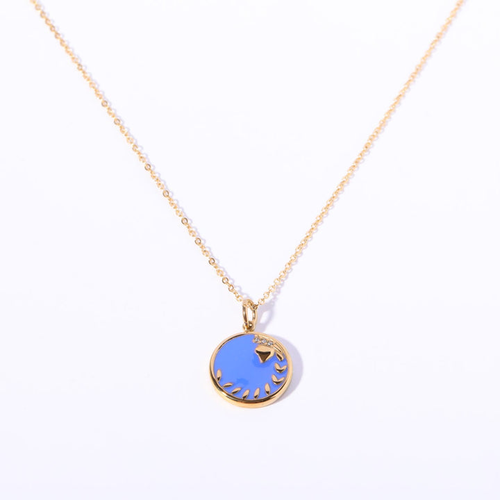 Olivenorma White Zircon Vintage Zodiac Stainless Steel 18k Necklace - Virgo - image 10
