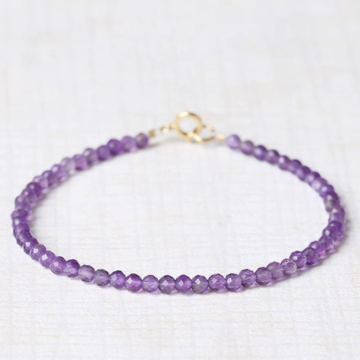 Olivenorma Purple Sunset - Uruguay Amethyst Healing Gemstone Bracelet - Amethyst - image 0