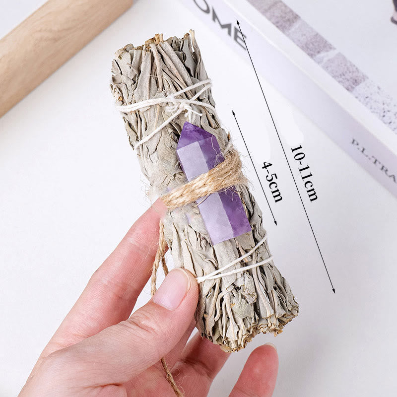Olivenorma White Sage Hexagonal Prism Crystal Aromatherapy Gemstone Decoration - image 51