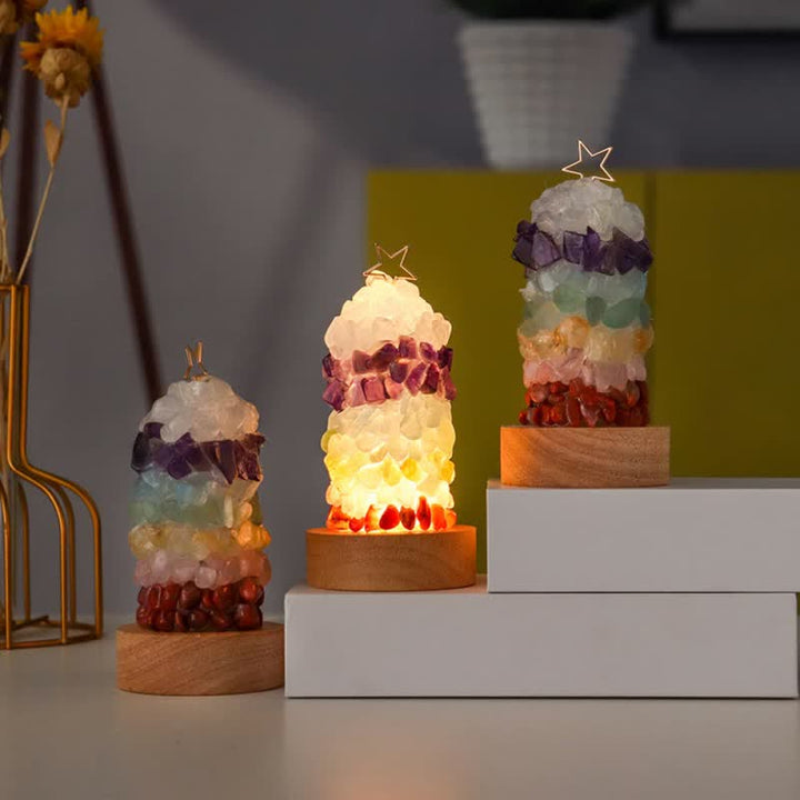 Olivenorma Chakra Star Little Tower Lamp Christmas Decoration - image 4