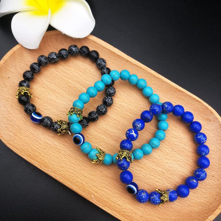 Olivenorma Turquoise With Evil Eye Protection Bracelet - image 2