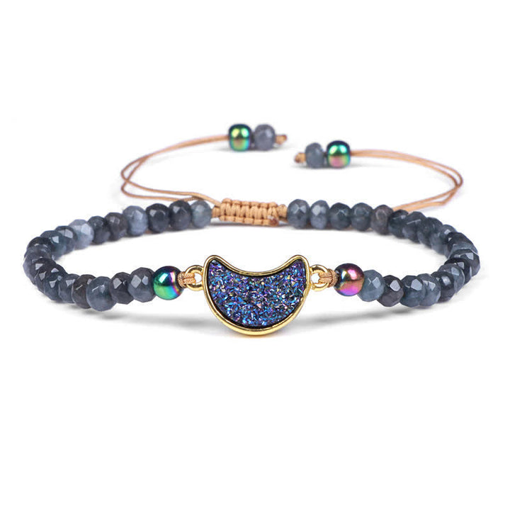 Olivenorma Faceted Natural Crystal Bracelet - Lapis Lazuli#Moon - image 5