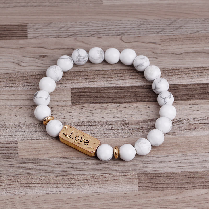Olivenorma Natural Gemstone Love Powerful Engraving Bracelet - image 8