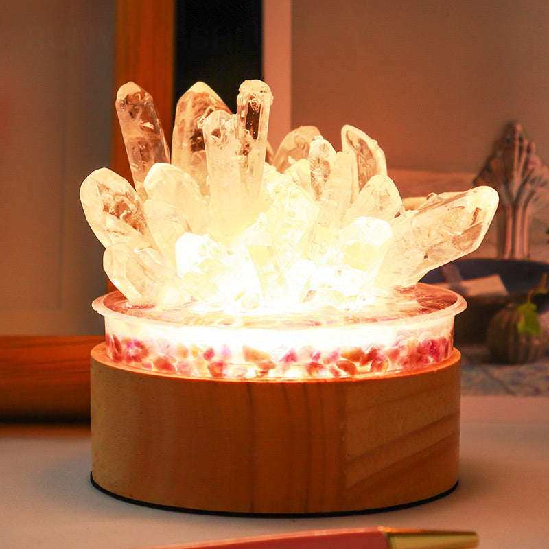  Olivenorma Natural Clear Crystal Lamp - #1 - image 0