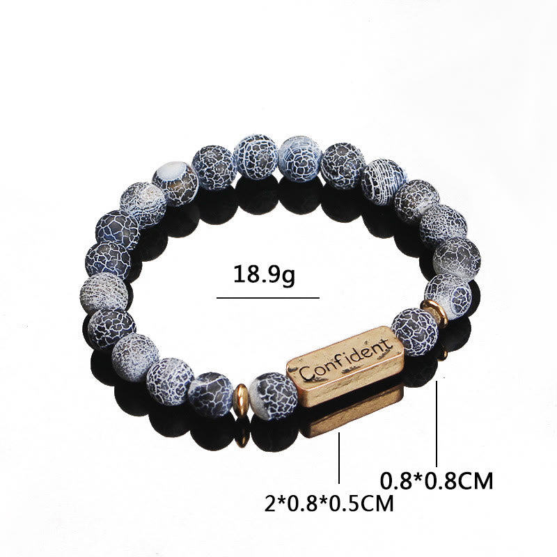 Olivenorma Natural Gemstone Confident Engraving Bracelet - image 12