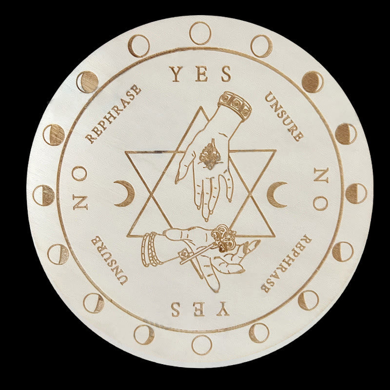 Olivenorma The Wooden Divination Pendulum Game Tarot Card - White - Hexagram - image 28