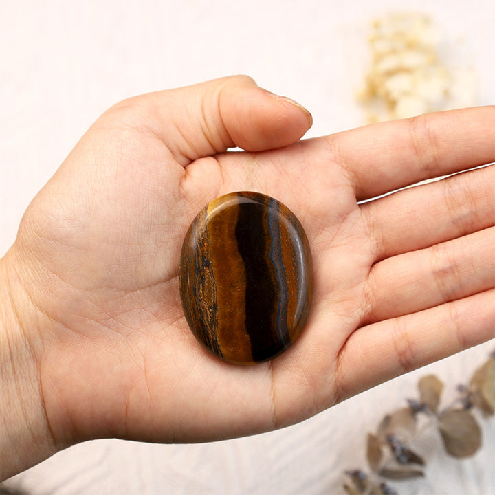 Olivenorma Tiger Eye Protection Thumb Worry Stone - image 1