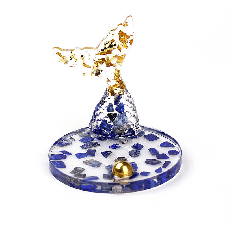 Olivenorma Crystal Gravel Glue Mermaid Tail Phone Holder Decoration - Lapis Lazuli - image 23