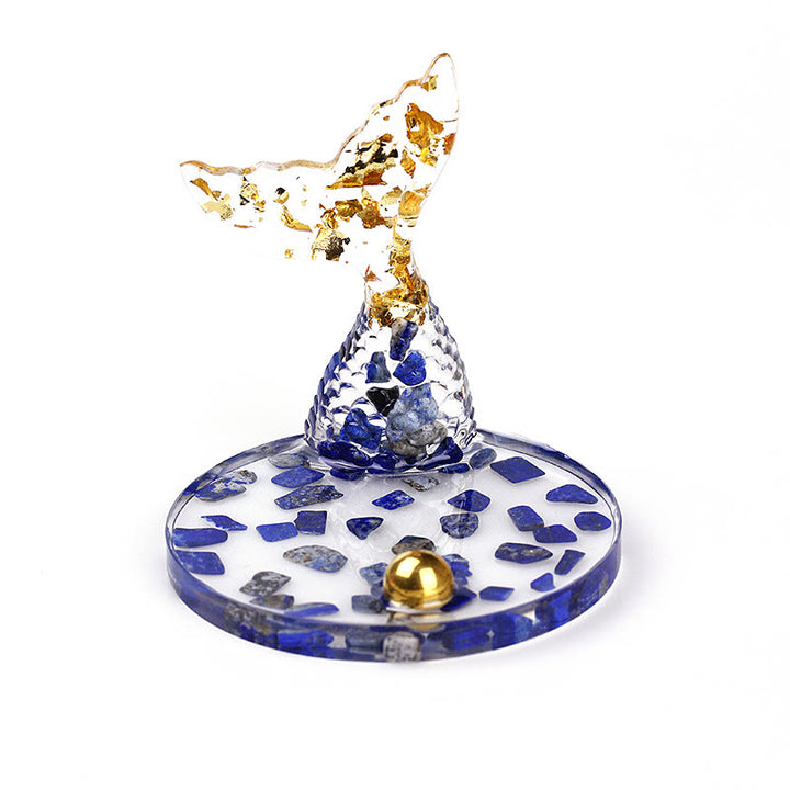 Olivenorma Crystal Gravel Glue Mermaid Tail Phone Holder Decoration - Lapis Lazuli - image 23