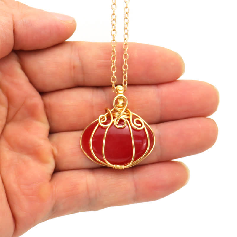 Olivenorma GUARDIAN PUMPKIN - Creative Pumpkin Crystal Necklace - image 21