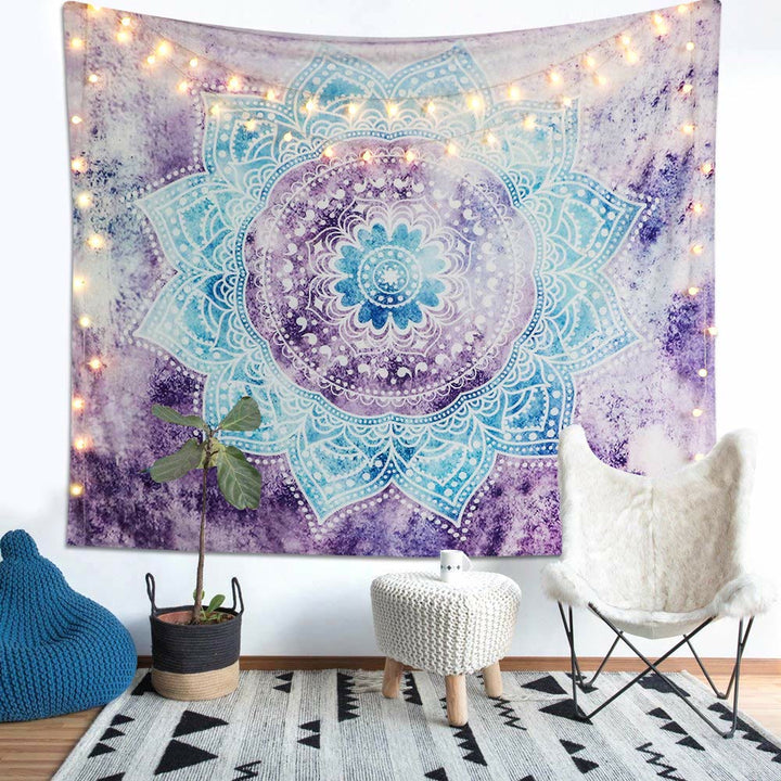 Olivenorma Mandala Purple Blue Wall Hanging Decor Tapestry - image 1